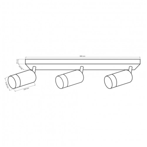 Спот Polux Arras 5.5x39x16 см Біло-золотистий (Pol323613)