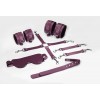 Набір Feral Feelings BDSM Kit 5 Burgundy, наручники, поножі, хрестовина, маска, падл в інтернет супермаркеті PbayMarket!