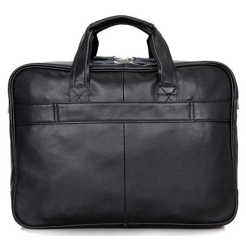 Сумка чоловіча Vintage 14398 для ноутбука 17 дюймів Чорна, Чорний
