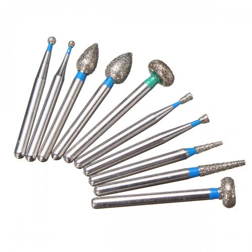 Набір стомотологических алмазних бурів 10 шт