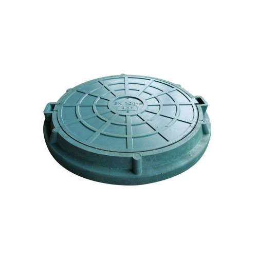 Люк полімерпіщаний  посилений 4,5т зелений