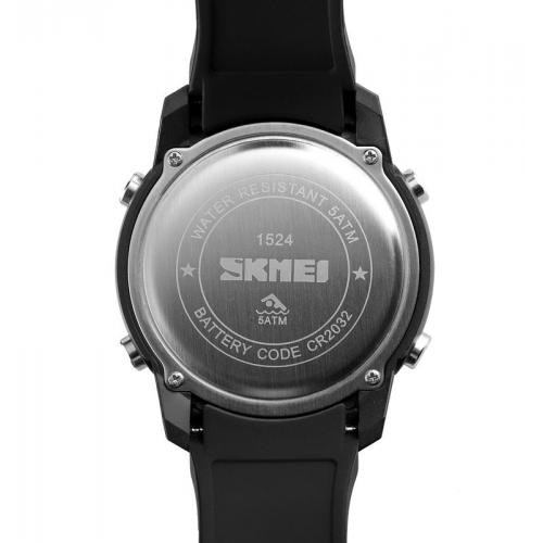 Годинник наручний Skmei 1524 Чорний Годинник наручний Skmei 1524 Чорний