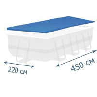 Захисний тент - чохол InPool 33015, ▭ 427 х 250 см, ▭ 450 х 220 см для каркасного басейну