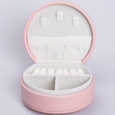 Скринька-органайзер для прикрас YIWU 10x9x4.5 см Рожевий (HP-5-31P)