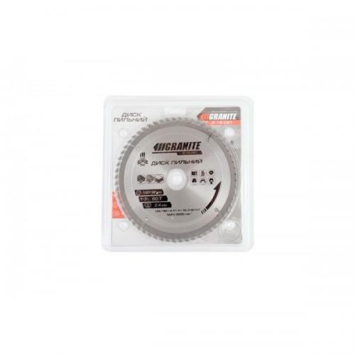 Диск пильний GRANITE для дерева з твердосплавними напайками 180х32х60Т адаптер 32-30 8500 об/хв 5-18-061 Диск пильний GRANITE для дерева з твердосплавними напайками 180х32х60Т адаптер 32-30 8500 об/хв 5-18-061