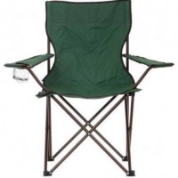 Стілець складаний туристичний VigohA з підсклянником в чохлі Темно-зелений Стілець складаний туристичний VigohA з підсклянником в чохлі Темно-зелений