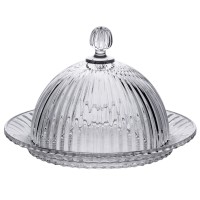Блюдо для закусок YIWU 20 см Прозорий (HP-YH-43)