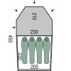 Намет Pinguin Storm 4 450х230х120 см Зелений (1033-PNG 148)