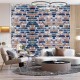 Самоклеюча 3D панель Sticker Wall SW-00001165 Під сіро-синю Катеринославську цеглу 700х770х3мм