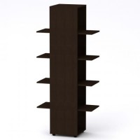 Шафа офісна Компаніт МГ-8 тумба-3 Компаніт Венге темний (80х40х181 см)