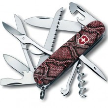 Складаний ніж Victorinox Huntsman Design принт Шкіра пітона 91 мм Різнокольоровий (1.3713_R2200pk)