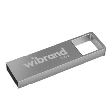 Флеш пам'ять USB Wibrand 64 GB Shark USB 2.0 Silver (36914_3609516)