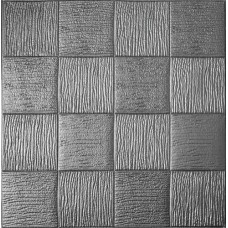 Самоклеюча декоративна 3D панель Loft-Expert плетіння графіт 700x700x5 мм