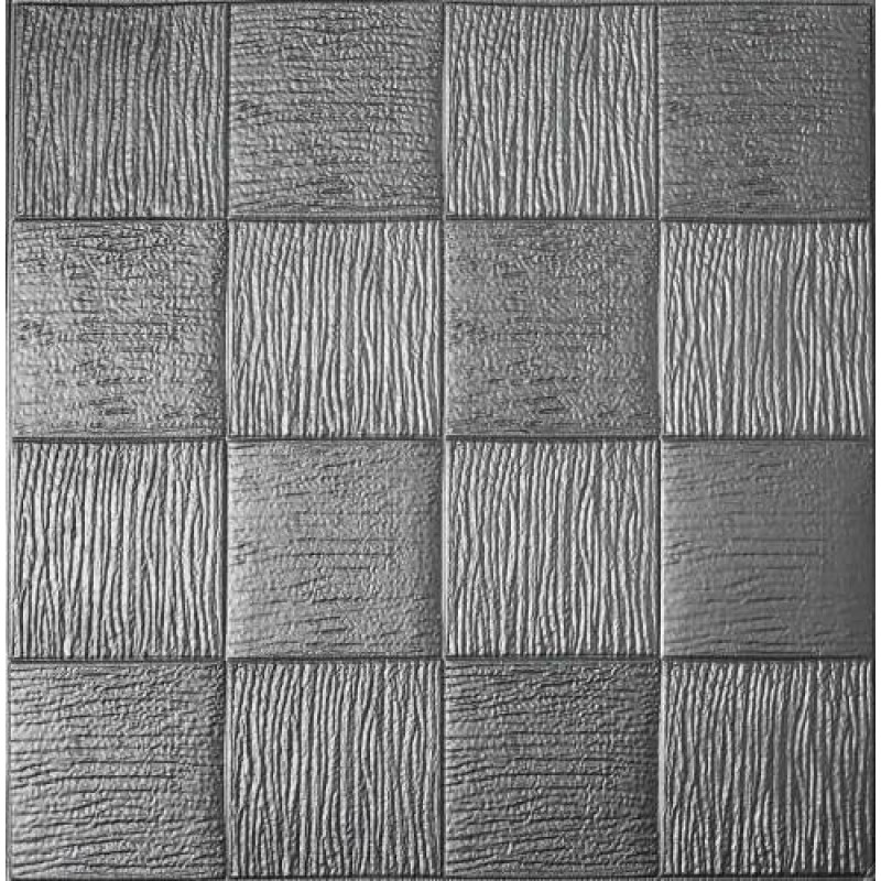 Самоклеюча декоративна 3D панель Loft-Expert плетіння графіт 700x700x5 мм