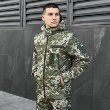 Чоловіча зимова куртка Pobedov Jacket Motive 145040 XL Піксель (00000006842)