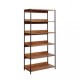 Стелаж для зберігання в стилі Loft Чорний NS-1836 1830x800x400 мм