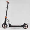 Самокат двоколісний Best Scooter з PU колесами та 2 амортизаторами Black/Orange (100075)