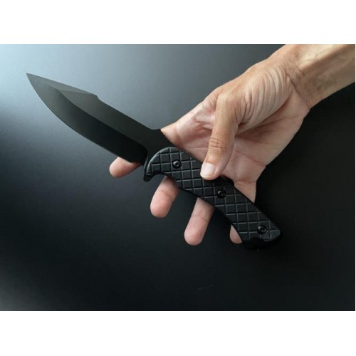 Ніж туристичний Gorillas BBQ 2-2412 27.5 см Сірий (KN1062) Ніж туристичний Gorillas BBQ 2-2412 27.5 см Сірий (KN1062)