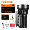 Ліхтар ручний SuperFire L20 5000 Lumen IP31 Чорний (2508077795)