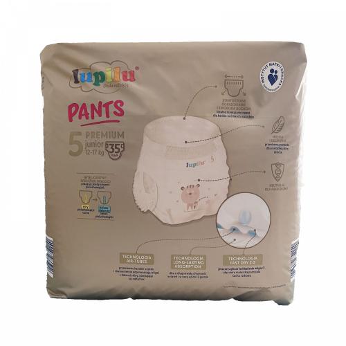 Підгузники - трусики Lupilu Pantsy Premium Jumbo Bag 5 Junior 12-17 кг 35 шт в інтернет супермаркеті PbayMarket!