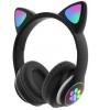 Навушники Bluetooth MDR CAT ear CAT ear VZV-23M 7805 з підсвічуванням Black