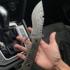 Ніж туристичний Gorillas BBQ Рембо сталь 50х14мф KN91 Чорний (5178)