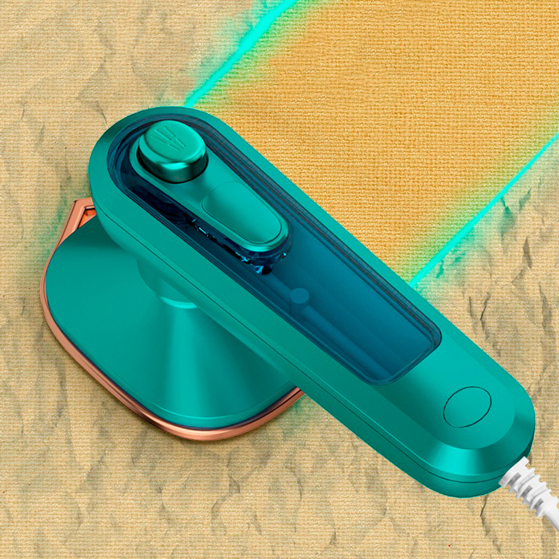 Ручна міні праска Lesko Iron C020 Green портативна для сухого та вологого прасування