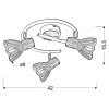 Спот Candellux Chile 42x15.5 см Білий (98-61652)