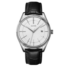 Чоловічий наручний годинник Skmei 9298 Сріблястий