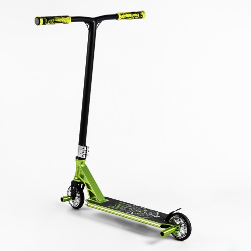 Самокат трюковий Best Scooter Spider HIC-система пеги алюмінієвий диск та дека колеса PU 100 кг Green (107488)