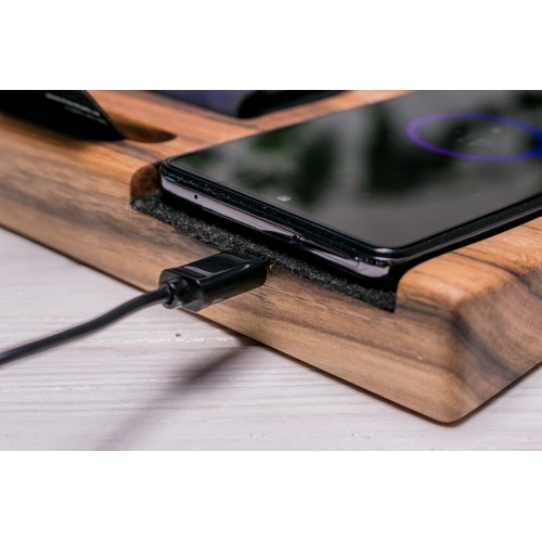 Підставка з дерева для гаджета QI ecoWalnut 270х180х33 мм
