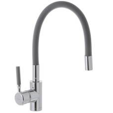 Змішувач для кухні з силіконовим виливом Mixxus Premium RIO 011 Сірий (MI5816)