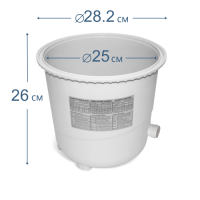 Резервуар для піску (колба) Intex 12711, 12 кг піску