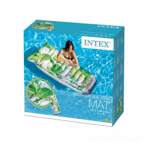 Пляжний надувний матрац Intex 58778 «Коктейль Мохіто», 178 х 91 см (hub_55104u) в інтернет супермаркеті PbayMarket!