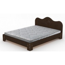 Двоспальне ліжко Компаніт-150 МДФ венге