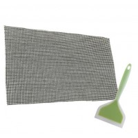 Набір антипригарний килимок-сітка для BBQ та гриля та Лопатка з антипригарним покриттям Green (vol-1205) Набір антипригарний килимок-сітка для BBQ та гриля та Лопатка з антипригарним покриттям Green (vol-1205)