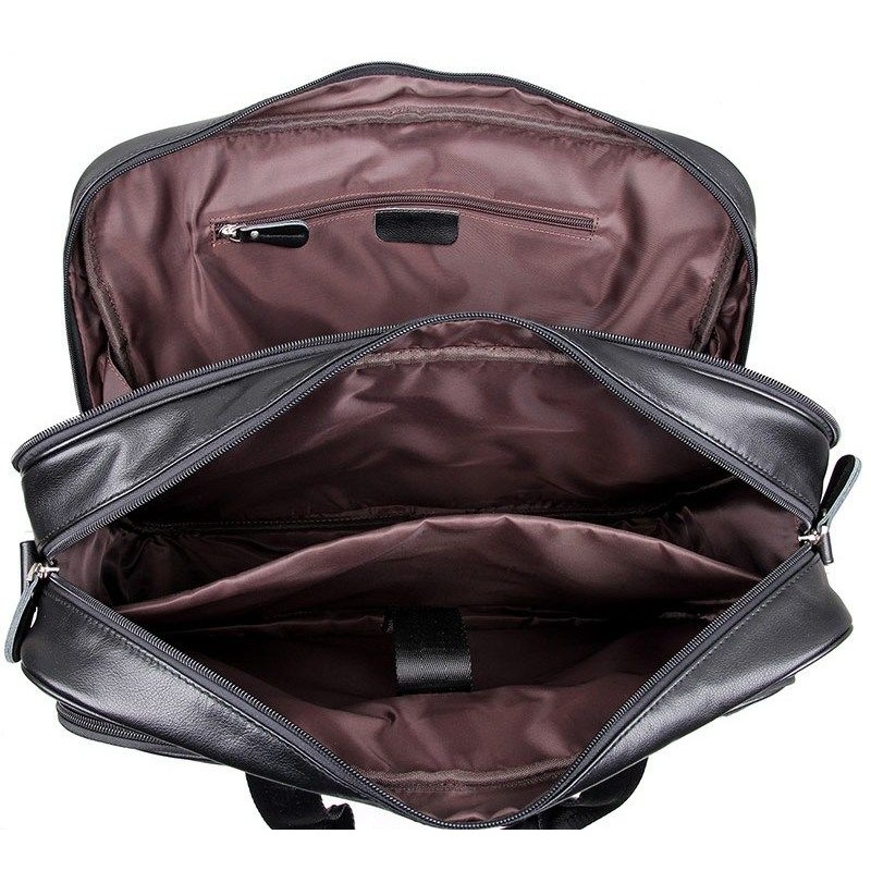 Сумка чоловіча Vintage 14398 для ноутбука 17 дюймів Чорна, Чорний