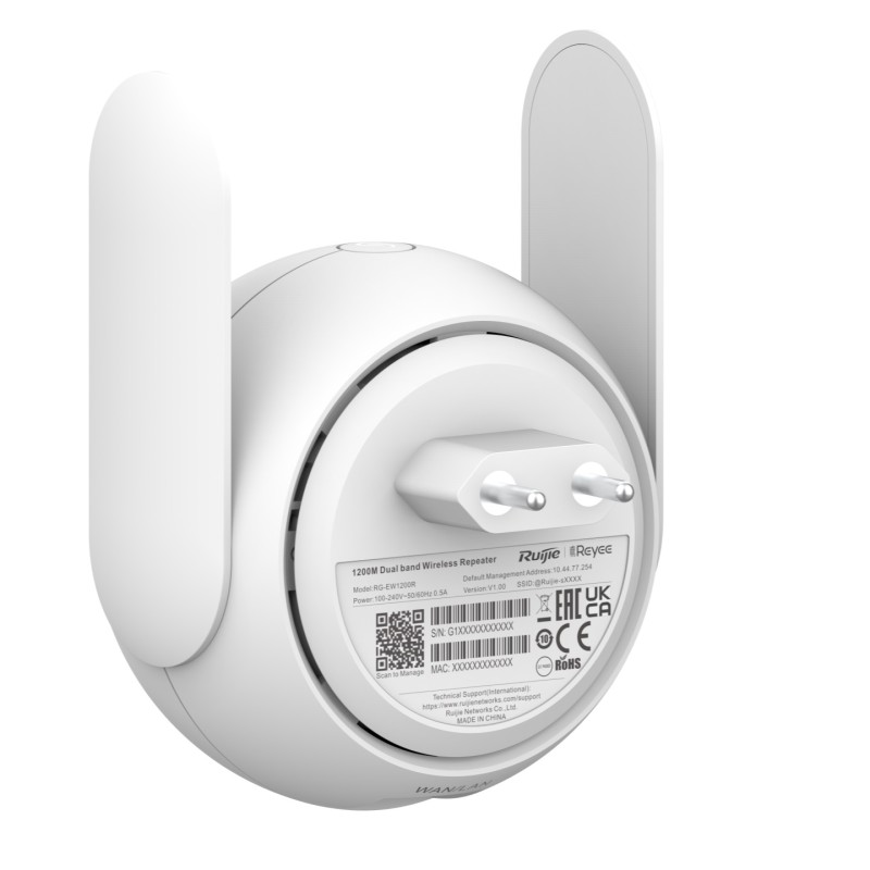 Точка доступу Ruijie RG-EW1200R міст/повторювач AC1200 Mesh 1xFE LAN