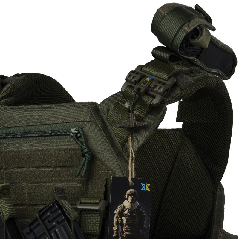 Плитоноска тактична зі швидким скиданням з підсумками No Brand Warmor Gen.3 Pro Max One Size Оливковий (2396567750)