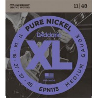 Струни для електрогітари D'Addario EPN115 Pure Nickel Medium Electric Strings 11/48 Струни для електрогітари D'Addario EPN115 Pure Nickel Medium Electric Strings 11/48