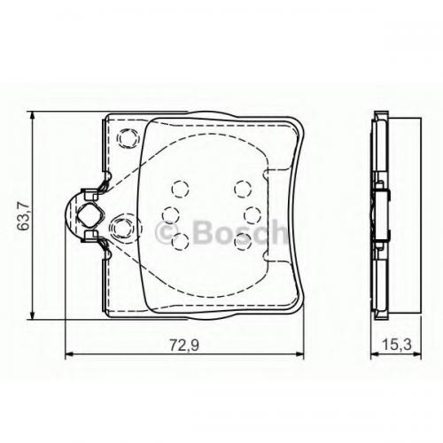 Колодки гальмові Bosch дискові задні CHRYSLER Crossfire/MB SLK-Class R >>04 P 0986495080 в інтернет супермаркеті PbayMarket!