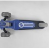 Самокат триколісний Best Scooter складане алюмінієве кермо, 3 колеса PU зі світлом Black/Blue (102024)