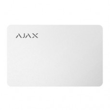 Захищена безконтактна карта Ajax Pass white (комплект 10 шт.) для клавіатури KeyPad Plus