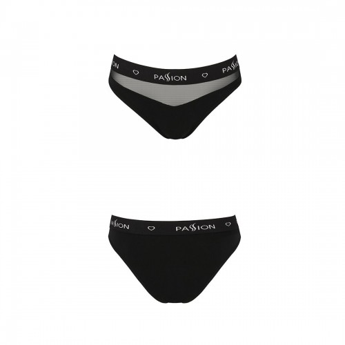 Трусики з прозорою вставкою Passion PS006 PANTIES black, size M в інтернет супермаркеті PbayMarket!