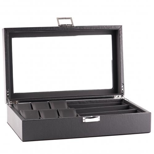Шкатулка для зберігання годинників Craft 6W.3SGL.BL Чорний Шкатулка для зберігання годинників Craft 6W.3SGL.BL Чорний
