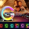Ночник RGB 3в1 + Bluetooth колонка та бездротова зарядка G63 Smart Small White CNV