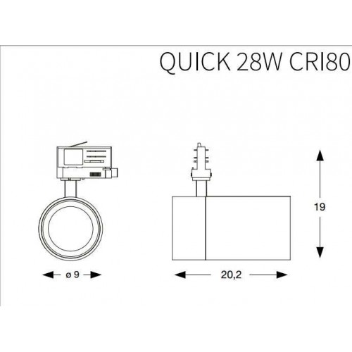 Трековий світильник Ideal Lux QUICK 222622