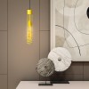 Світильник підвісний MSK Electric Flow у стилі лофт під лампу Е27 жовтий NL 6040 YL
