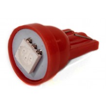 Світлодіодна лампа AllLight T10 1 діод 5050 W2,1x9,5d 12V 0,45w RED