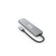 USB-хаб XON SmartHub 6 в 1 SD/TF + Type-C + USB3.0 + 2хUSB2.0 Сірий (UHCHP062322G 5139)